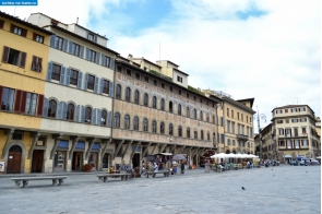 Тоскана. Площадь Санта-Кроче во Флоренции