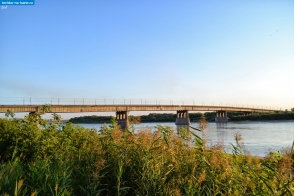Омская область. Ленинградский мост через Иртыш в Омске