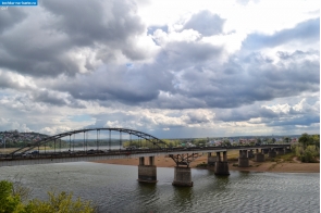 Башкортостан. Мост через реку Белая в Уфе