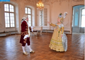 Латвия. Бальные танцы в Рундальском дворце