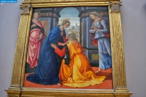 Париж. Картина Доменико Гирландайо "Встреча Марии и Елисаветы" в Лувре