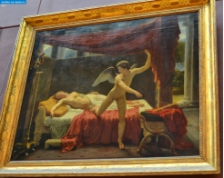Париж. Картина Франсуа Эдуара Пико "Амур и Психея" в Лувре