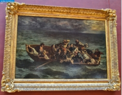 Париж. Картина Эжена Делакруа "Кораблекрушение Дон Жуана" в Лувре