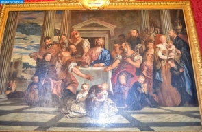 Франция. Картина Паоло Веронезе "Вечеря в Эммаусе" в Версале