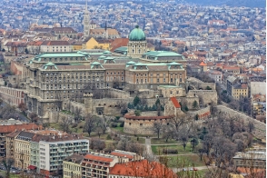 Венгрия. Вид на замок Буда в Будапеште