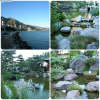 Франция. Японский сад в Монте-Карло, на набережной.