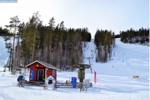 Финляндия. Подъёмник на курорте Лома-Коли в Финляндии