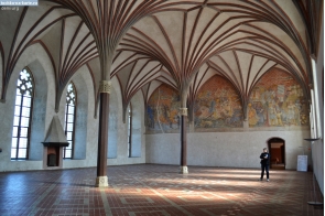 Польша. Соборный зал в замке Мальборк