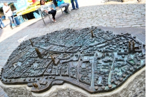 Германия. Модель старого города в Любеке