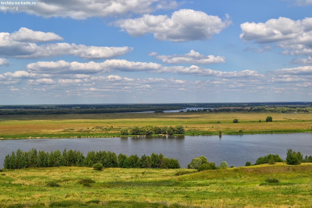 Карта реки Ока в Нижегородской области | Рыболовная информация