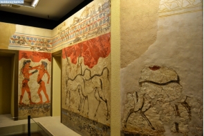 Греция. Фрески минойской культуры в национальном археологическом музее Греции
