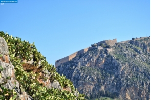 Греция. Вид на крепость Паламиди в Нафплионе