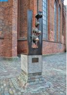 Латвия. Памятник Бременским музыкантам