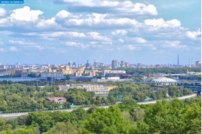 Москва. Вид с Воробьёвых гор в Москве
