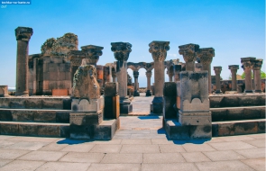Армения. Руины храма Звартноц в Армении