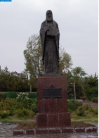 Калмыкия. Памятник Сергию Радонежскому в Элисте
