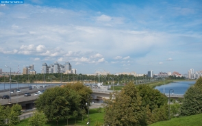 Татарстан. Вид на реку Казанку и Кремлевскую дамбу Казани
