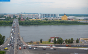 Нижегородская область. Канавинский мост через Оку в Нижнем Новгороде