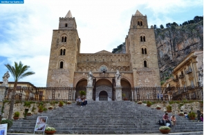 Сицилия. Кафедральный собор в Чефалу